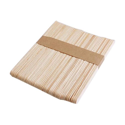 50 Pcs Ice  Sticks Lollipop Sticks Wooden Cake Tools Hand DIY