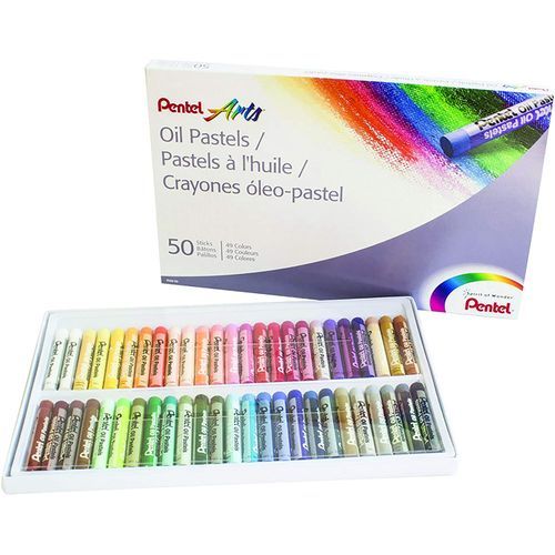 50Pc Pastel Oil Color - Multicolor