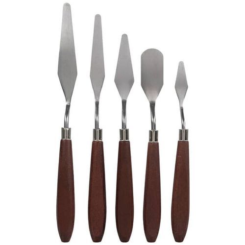 5pc Artist Pallet Knives - Brown