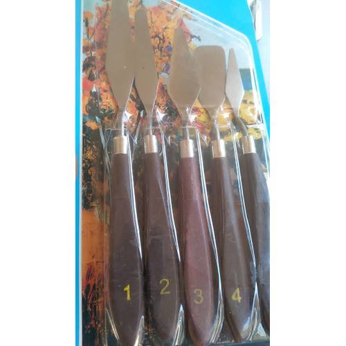 5pc Artist Pallet Knives - Brown