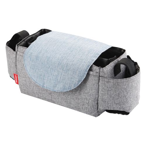 Baby Stroller Organizer Bag Large Space Stroller Organizer Bag for Diapers Phones Toys,Grey NO5111