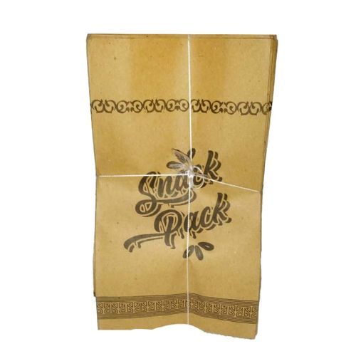 Brown Snacks packing Paper Bags - C - 1 Bundle - 100 Pcs -  (+10 free)