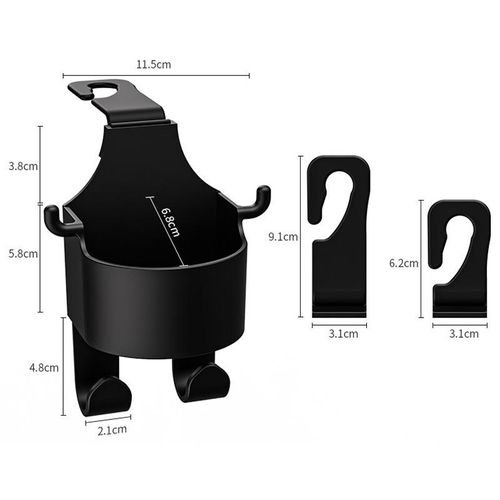 Car Multifunctional Seat Water Cup Holder Storage Box Mobile Phone Holder Universal Rear Seat Drink Holder Car Interior Supplies