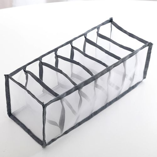Foldable Underwear Organizer Panties Bra Drawer Storage Box Gray 7