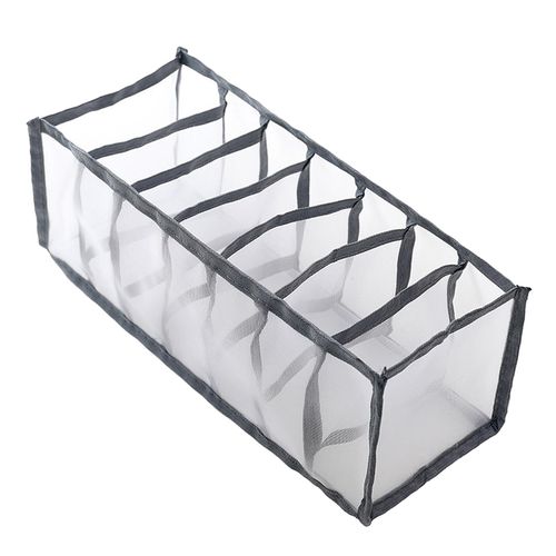 Foldable Underwear Organizer Panties Bra Drawer Storage Box Gray 7
