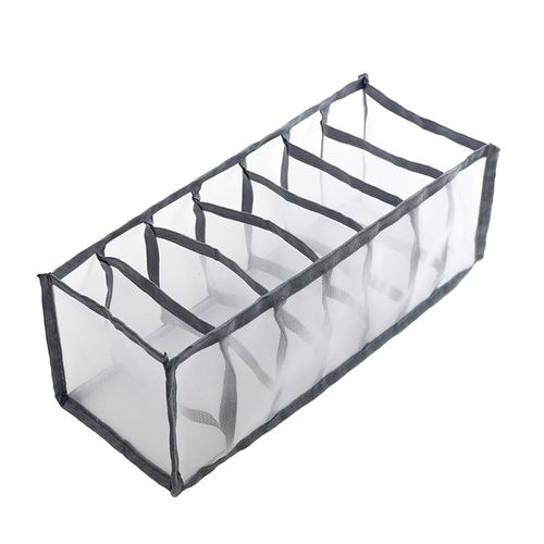 Foldable Underwear Organizer Panties Bra Drawer Storage Box Gray 7