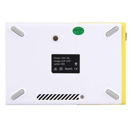 YG300 0.82M 2460 Inches 400600 Lumens LED Projector HD Home Theater With 3 In 1 Video Convert Cable  Remote Controller, EU Plug