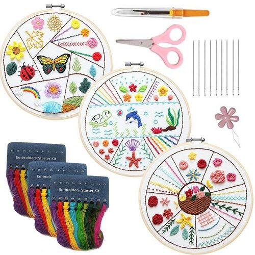 English Handmade Sewing Kit Lu Embroidery Cross Practice Bag