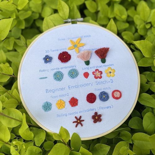 English Handmade Sewing Kit Lu Embroidery Cross Practice Bag
