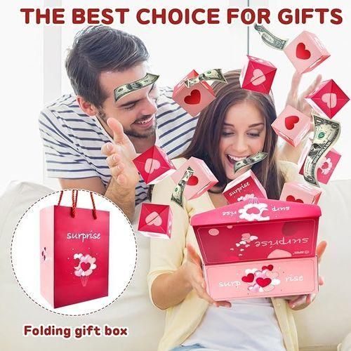Surprise Gift Box Money Pop-Up Box For Christmas Birthday