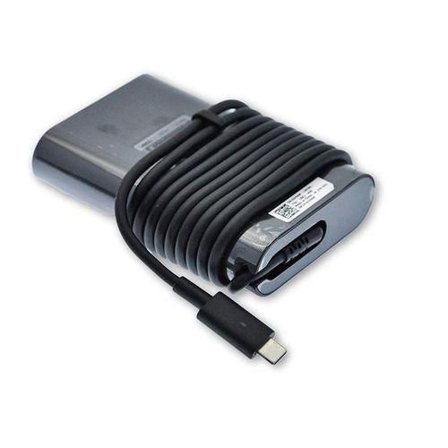 DELL Full  Laptop Charger 65W Type USB C With Power cable -Black(Original