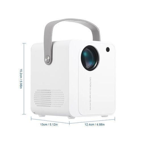 ZXLY8 Intelligent Portable HD 4K Projector, EU Plug, Specification: Phone Screen VersionWhite