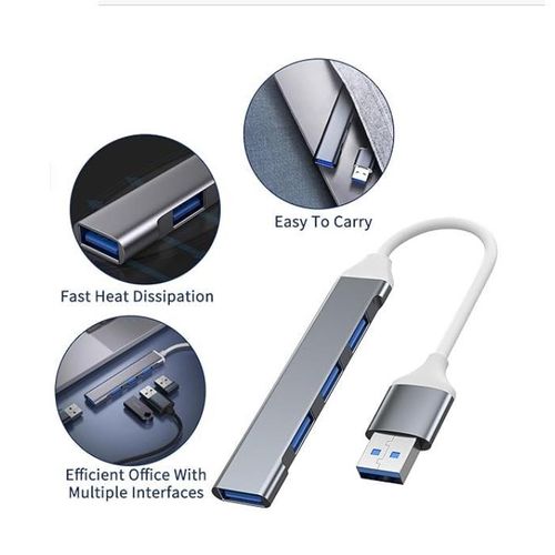 Samsung 4 Port USB Extender 3.0 Speed  - Grey,