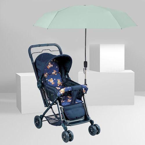 Clamp On Umbrella Pushchair Parasol For Golf Cart Green