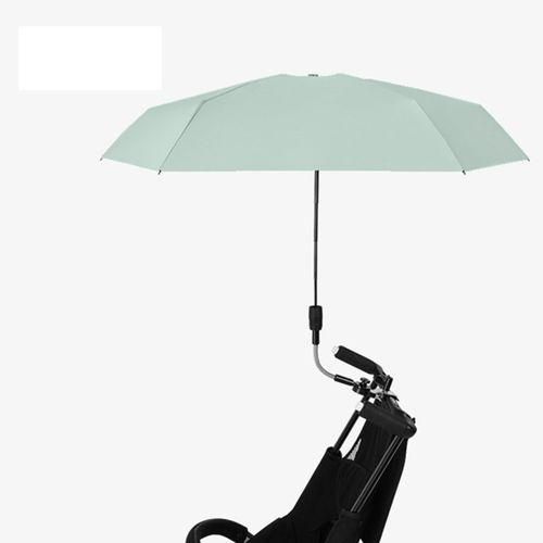 Clamp On Umbrella Pushchair Parasol For Golf Cart Green