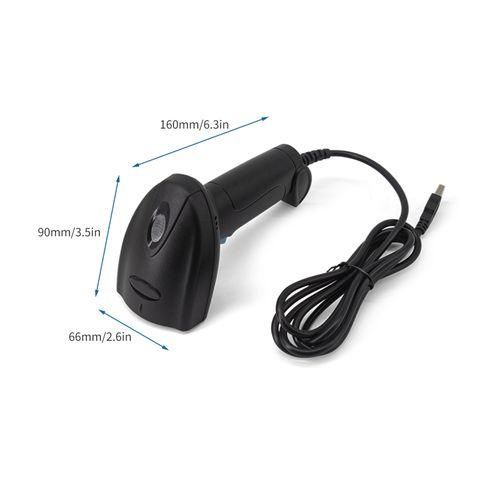 1D2D Barcode Scanner Handheld USB Wired Bar Code Reader