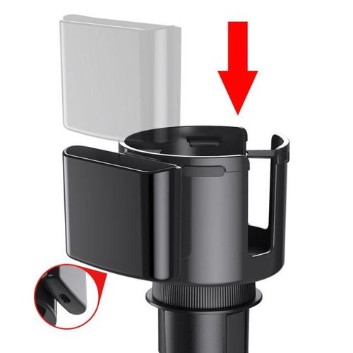 2 In 1 Car Center Console Water Cup Holder Storage Box