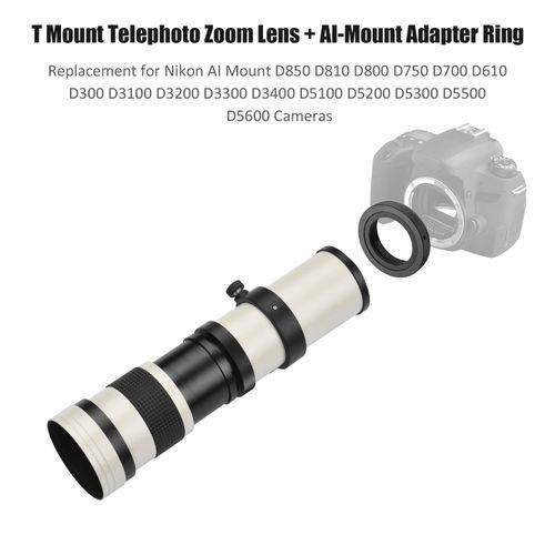 Andoer Camera MF Super Telephoto Zoom Lens F8.316 420800mm T