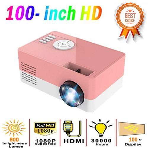 Max 150 "HD Large Screen TV Home Projector 1080P Portable 23 Languages AV USB SD Card USB
