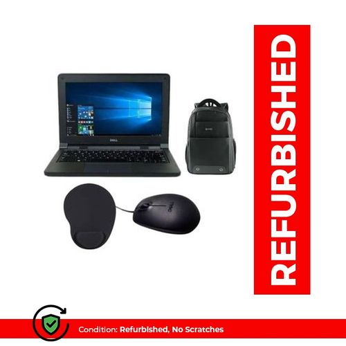 DELL Refurbished  Latitude , 8GB Ram 1TB HDD +Bag , Mousepad And Mouse - Dark Gray