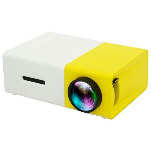 YG300 400LM Portable Mini Home Theater LED Projector With Remote ControllerYellow