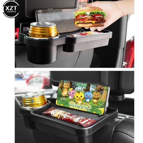 Car Accessories Car Back Seat Table Car Cup Holder Car Folding Table Auto Drink Food Cup Tray Holder Stand Desk