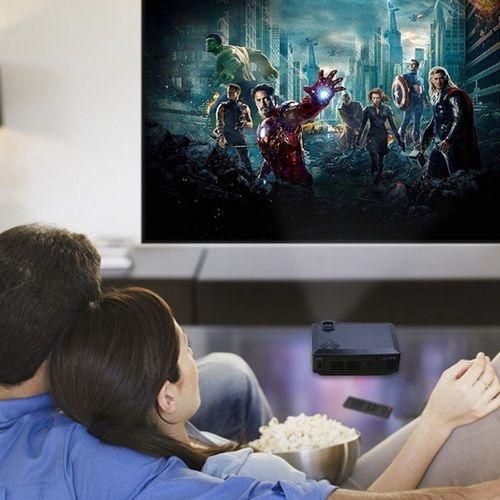 Z495 4 Inch Single LCD Display Panel 800x400P Smart Projector With Remote Control
