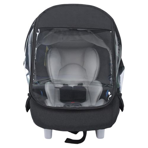 Stroller Bassinet Rain Cover EVA Breathable Stroller Covers for Rain Wind Snow Outdoors Use,Black NO5309