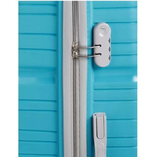 Traveler's Choice A 4 Wheel waterproof Rubber suitcase For Traveling - Blue