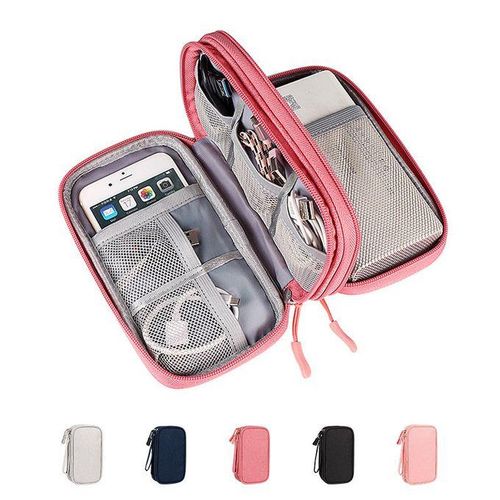 Data Cable Storage Bag, Portable Multi-function Digital  ,