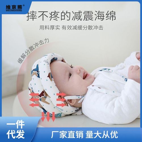 Baby Toddler Head Protection Anti-Fall Cap Baby Toddler Head Protection Pad Children Anti-Collision Pillow Artifact Summer Breathable