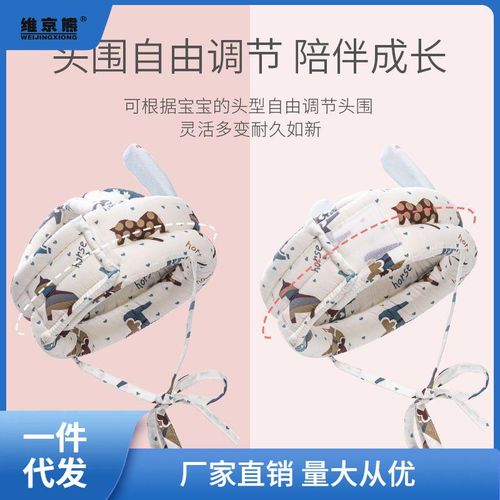 Baby Toddler Head Protection Anti-Fall Cap Baby Toddler Head Protection Pad Children Anti-Collision Pillow Artifact Summer Breathable
