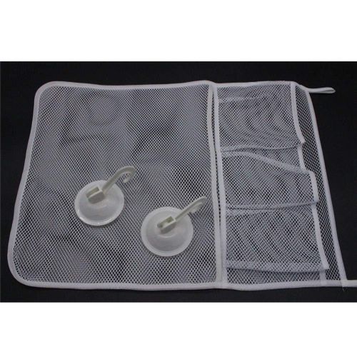 Baby Bathroom Toy Storage Bag Folding Organizer Mesh Pouch Bath Net Suction Cup Basket Bags,Default NO5245