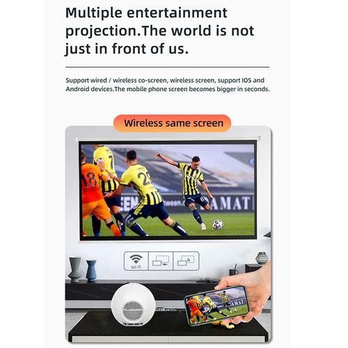 YG270 1280x720P 100ANSI LCD LED Smart Projector, Wireless Same Screen Version, Plug Type:UK Plug