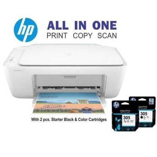 Hd DeskJet 2320 All-in-One Printerhp, PrintersHp 2320 Colored Printer Printer/Scanner/Photocopy (Print, Scan & Copy) With Free Printer USB Cable, Power Cable, And 2 Cartridge