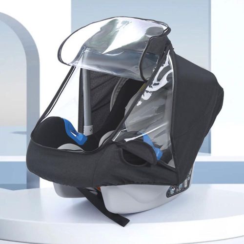 Stroller Bassinet Rain Cover EVA Breathable Stroller Covers for Rain Wind Snow Outdoors Use NO5279