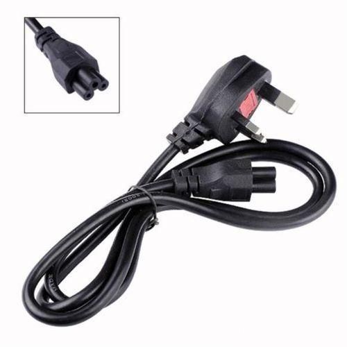 Hp Genuine Adapter Small Blue Pin Charger With Power Cable - Black