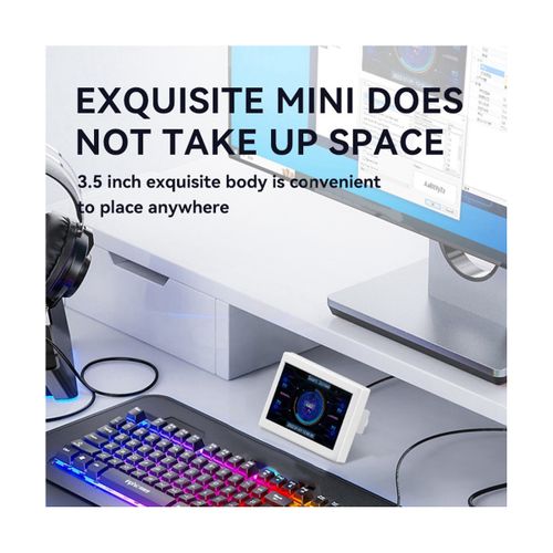 915 Generation Dual-Use Computer Sub-Screen Portable 35 Inch LCD Computer Monitoring USB Sub-Screen Desktop Computer ScreenWhite