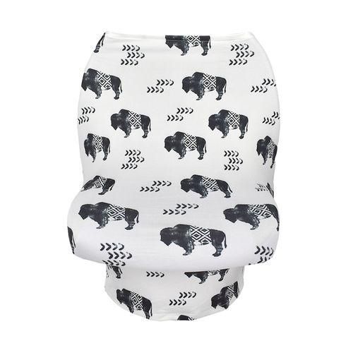 Breathable Stroller Cover Soft Carseat High Chair Ink Cow