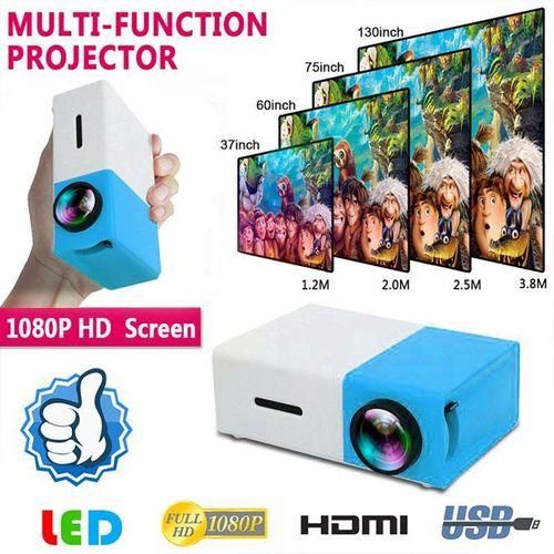 Max 120 "HD Large Screen TV Projector Supports 1080P HDMI USB Audio Home Media Video Player