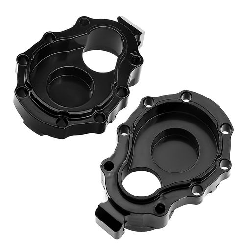 2 PCS Brass Counterweight Rear Axle Door Gearbox Base Inner Cover Base Replacement for Traxxas TRX4 Remote Control Crawler Car