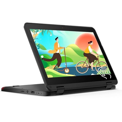 Lenovo Flex 2 in 1(Tablet and Laptop) Touchscreen 11.6"Mini Laptop,Celeron,4GB,128GB SSD plus Free Bag- Black, Renewed