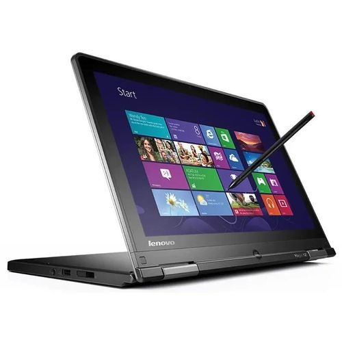 Lenovo Thinkpad Refurbished Yoga 12: 12.5 Inch Touchscreen, 512GB SSD, 8GB Ram, Stylus Pen, Backlit Keyboard - Black