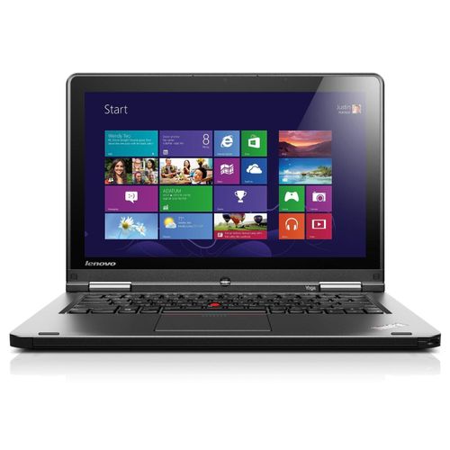 Lenovo Thinkpad Refurbished Yoga 12: 12.5 Inch Touchscreen, 512GB SSD, 8GB Ram, Stylus Pen, Backlit Keyboard - Black