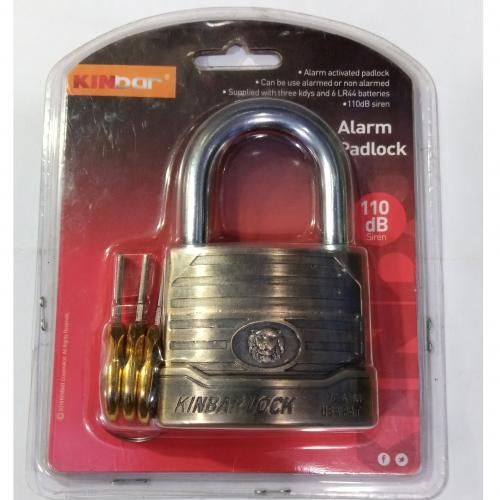 Kinbar Alarm Lock U.S.A PAT-70mm -Golden