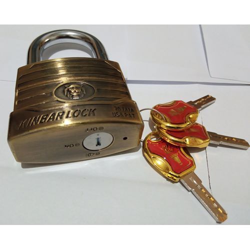 Kinbar Alarm Lock U.S.A PAT-70mm -Golden