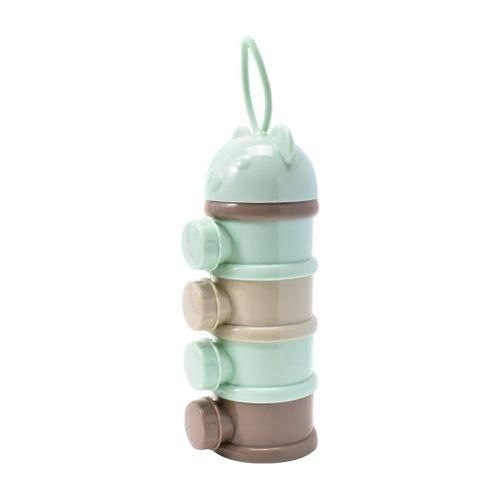 Milk  Box Baby Container Stackable Newborn Green 4 Layers