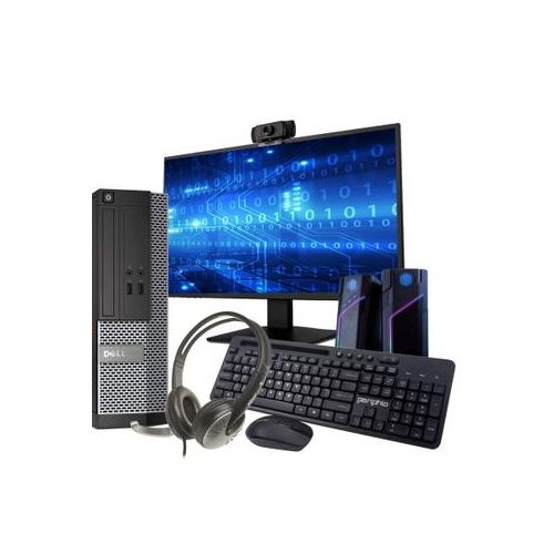 DELL Refurbished Complete Set Optiplex Desktop CPU Webcam Headset 8GB RAM 500GB HDD I5 With Free Wifi Card Brilliant Work From Home Perfect Combo- Black (3MTHS WRTY)