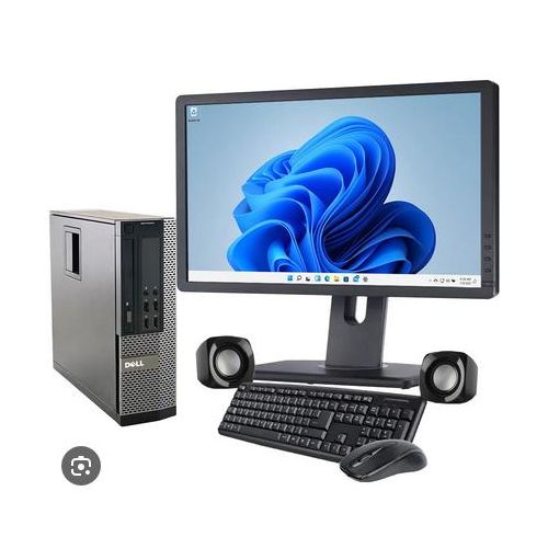 DELL Refurbished Complete Set Optiplex Desktop CPU Webcam Headset 8GB RAM 500GB HDD I5 With Free Wifi Card Brilliant Work From Home Perfect Combo- Black (3MTHS WRTY)
