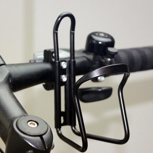 Black Handlebar Drink Cup Holder Beverage Water Bottle For Motorcycle Bike Accessories